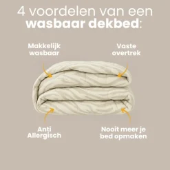 Easy Dekbed Zonder Overtrek - Wood Grain