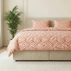Easy Dekbed Zonder Overtrek - Zebra - Roze