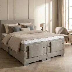 Elektrische Boxspring Julia - Beige