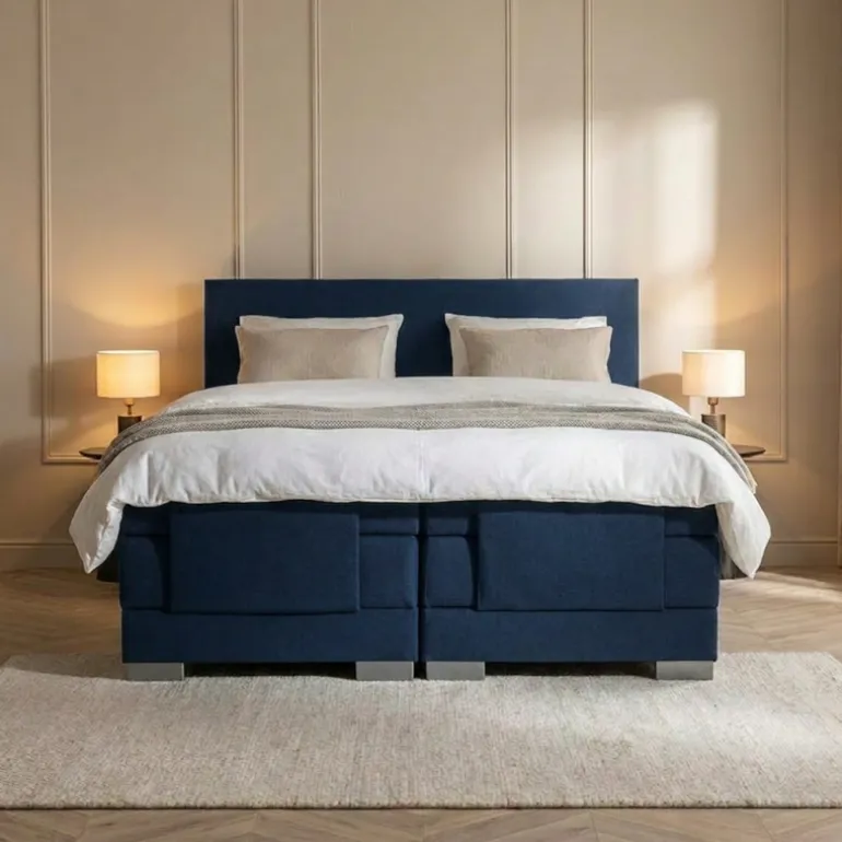 Elektrische Boxspring Julia - Navy