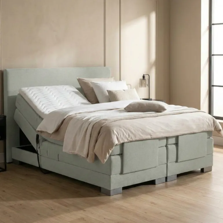 Elektrische Boxspring Julia - Groen