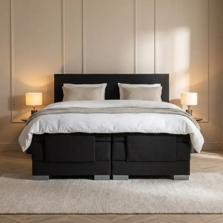 Elektrische Boxspring Julia - Zwart