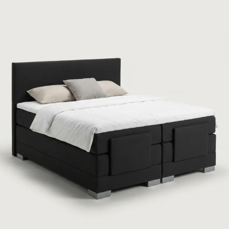 Elektrische Boxspring Julia - Zwart