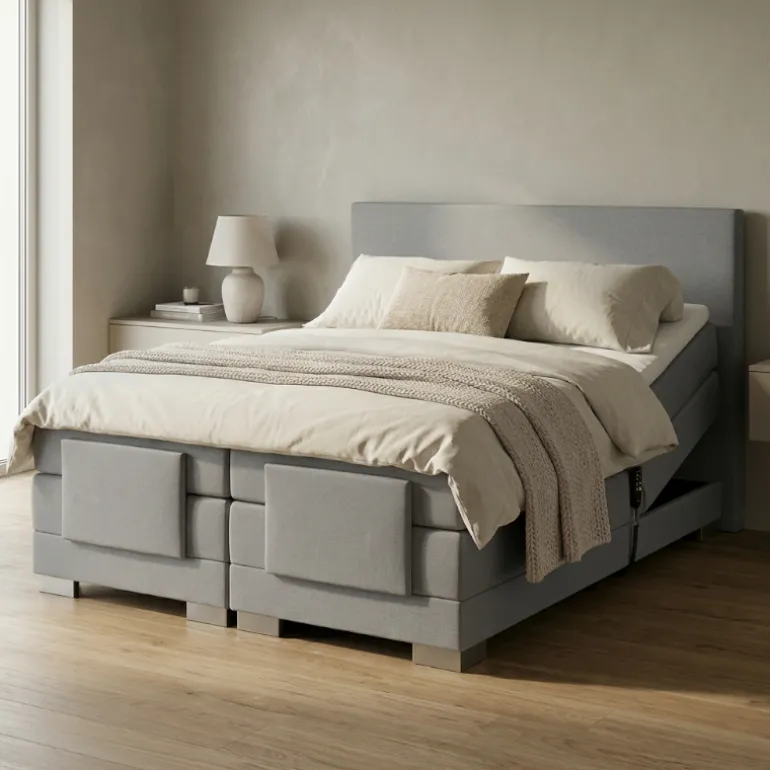 Elektrische Boxspring Julia - Grijs
