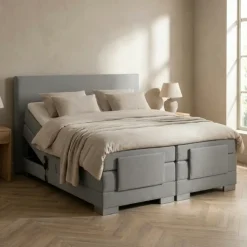Elektrische Boxspring Julia - Grijs