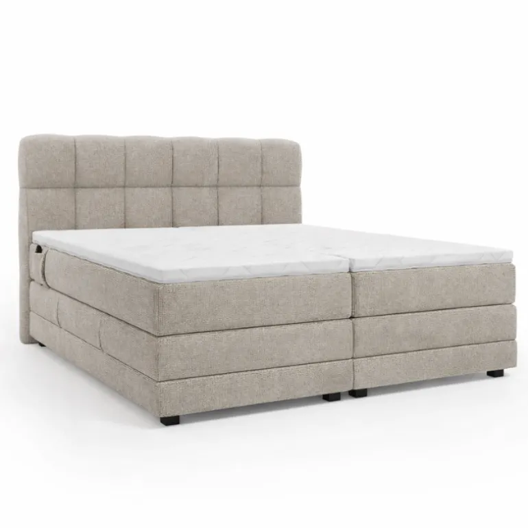 Elektrische Boxspring Lucca - Beige