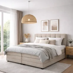 Elektrische Boxspring Lucca - Beige