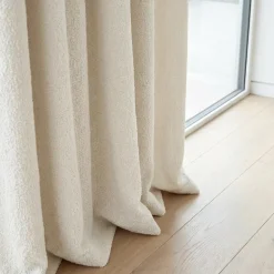 Gordijnen Bouclé - Ringen - Off-White