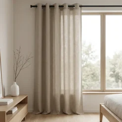 Gordijnen In Between - Ringen - Beige