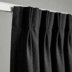 Gordijnen met Linnen Look - Haken - Zwart