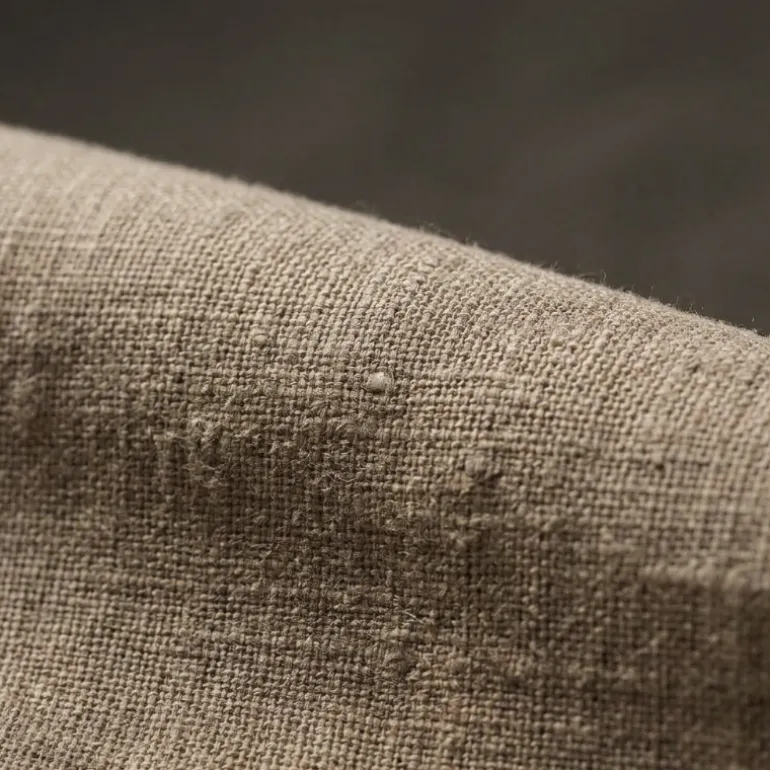 Gordijnen met Linnen Look - Haken - Beige
