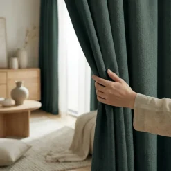 Gordijnen met Linnen Look - Haken - Groen