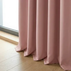 Gordijnen Verduisterend & Isolerend - Ringen - Oud Roze
