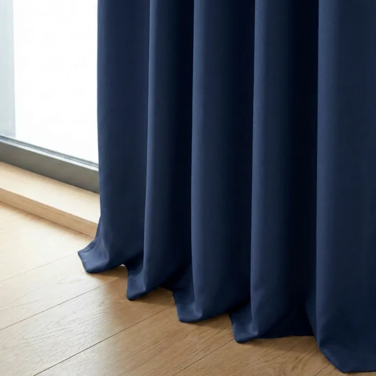 Gordijnen Verduisterend & Isolerend - Ringen - Navy