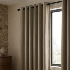 Gordijnen 100% Verduisterend - Ringen - Beige