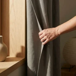 Gordijnen 100% Verduisterend - Ringen - Taupe