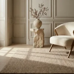 Handgeweven Jute Vloerkleed Rosalie - Wit