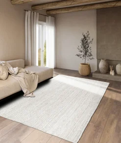 Handgeweven Jute Vloerkleed Rosalie - Wit