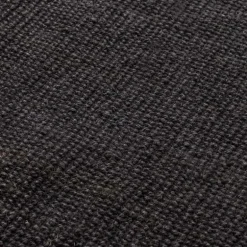 Handgeweven Jute Vloerkleed - Zwart