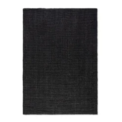 Handgeweven Jute Vloerkleed - Zwart