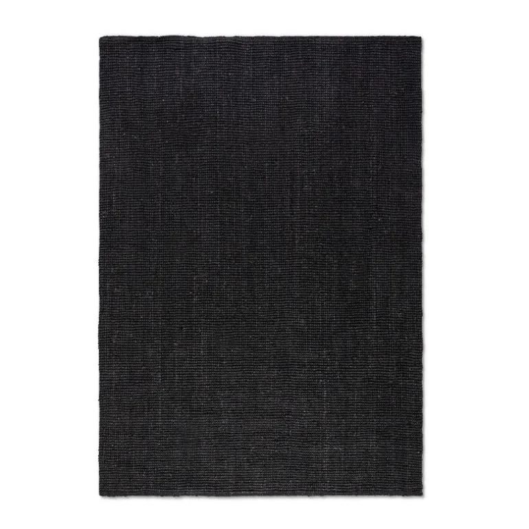 Handgeweven Jute Vloerkleed - Zwart