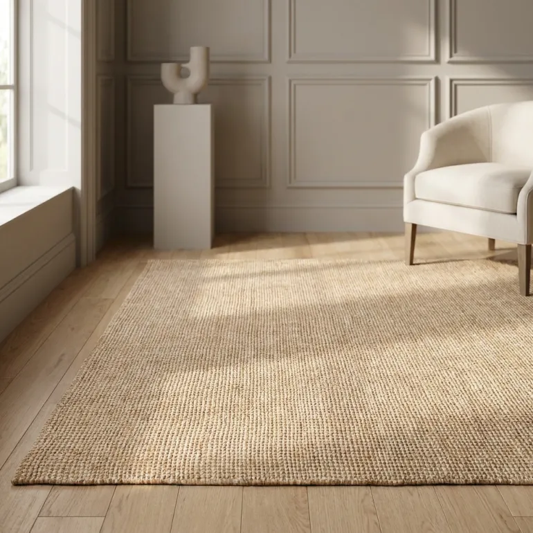 Handgeweven Jute Vloerkleed - Naturel