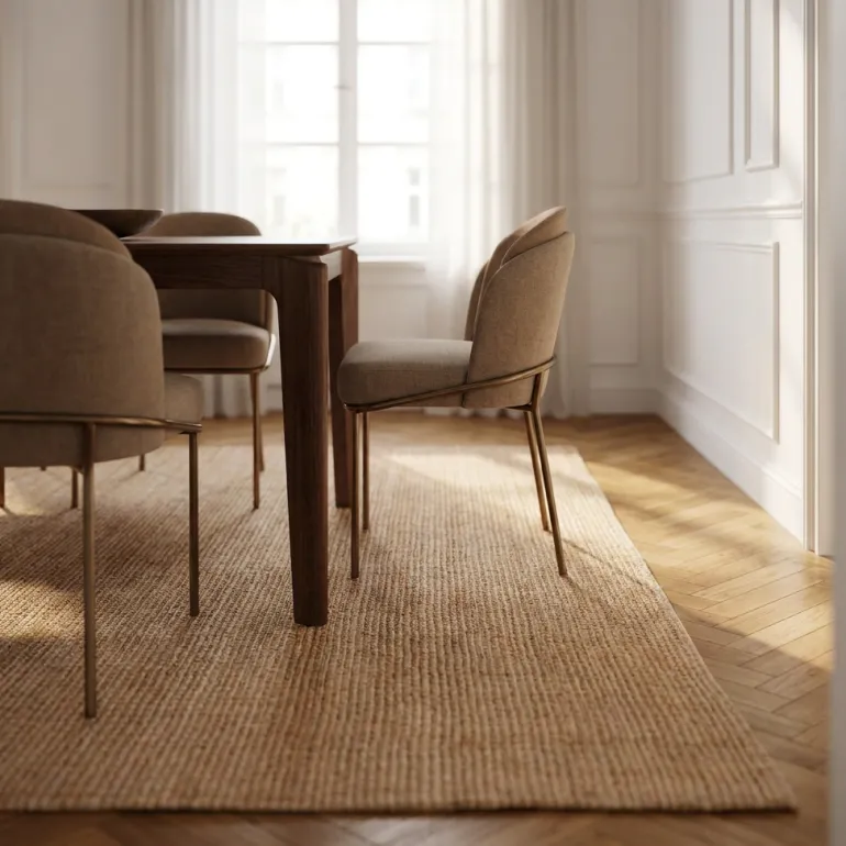 Handgeweven Jute Vloerkleed Rosalie - Naturel