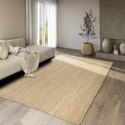Handgeweven Jute Vloerkleed Rosalie - Naturel