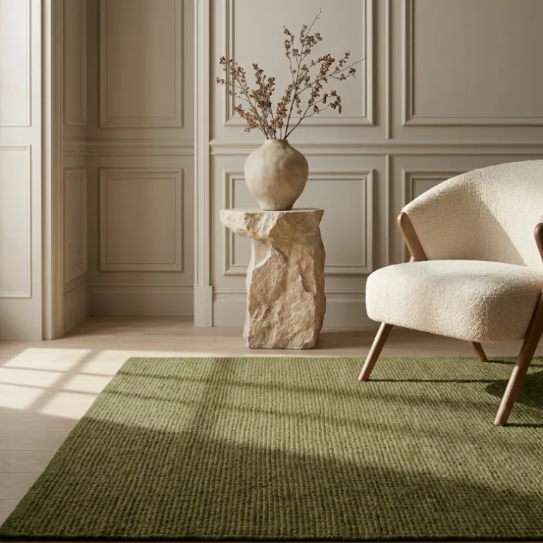Handgeweven Jute Vloerkleed Rosalie - Groen