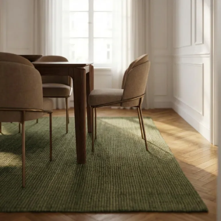 Handgeweven Jute Vloerkleed Rosalie - Groen