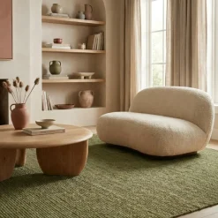 Handgeweven Jute Vloerkleed Rosalie - Groen