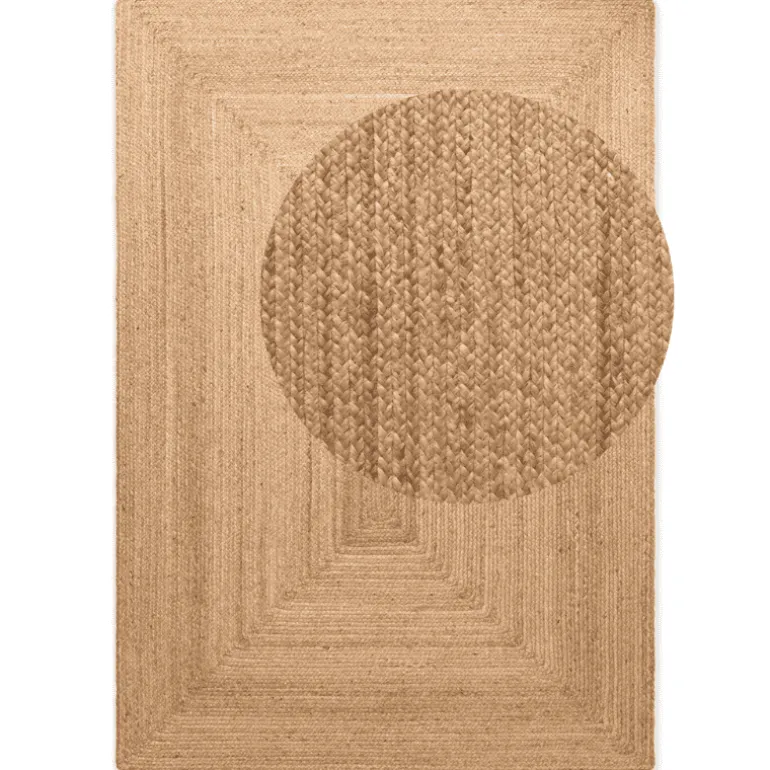 Handgeweven Jute Vloerkleed Juno - Bruin