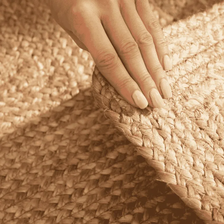 Handgeweven Jute Vloerkleed Juno - Bruin