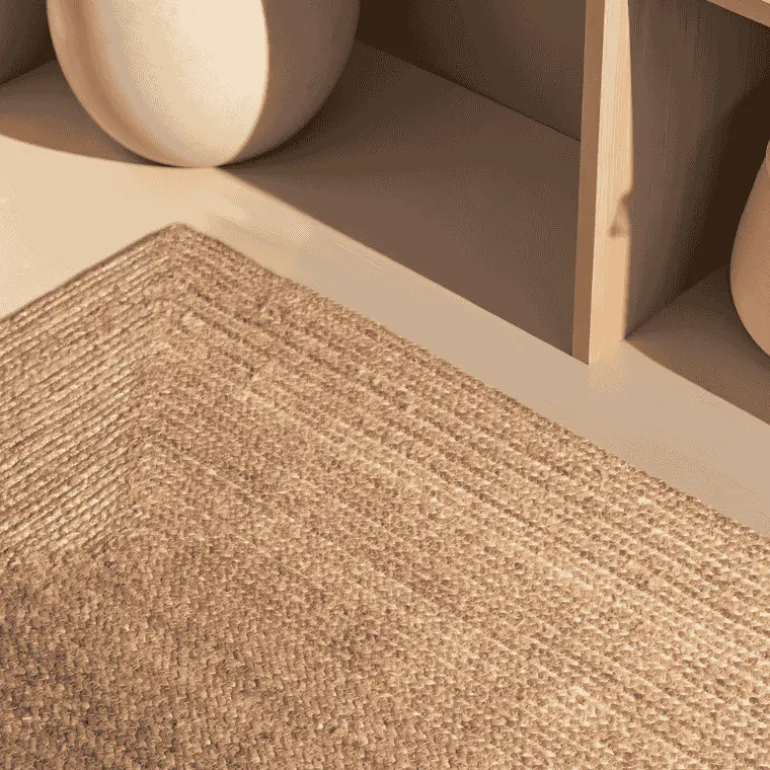 Handgeweven Jute Vloerkleed Juno - Bruin