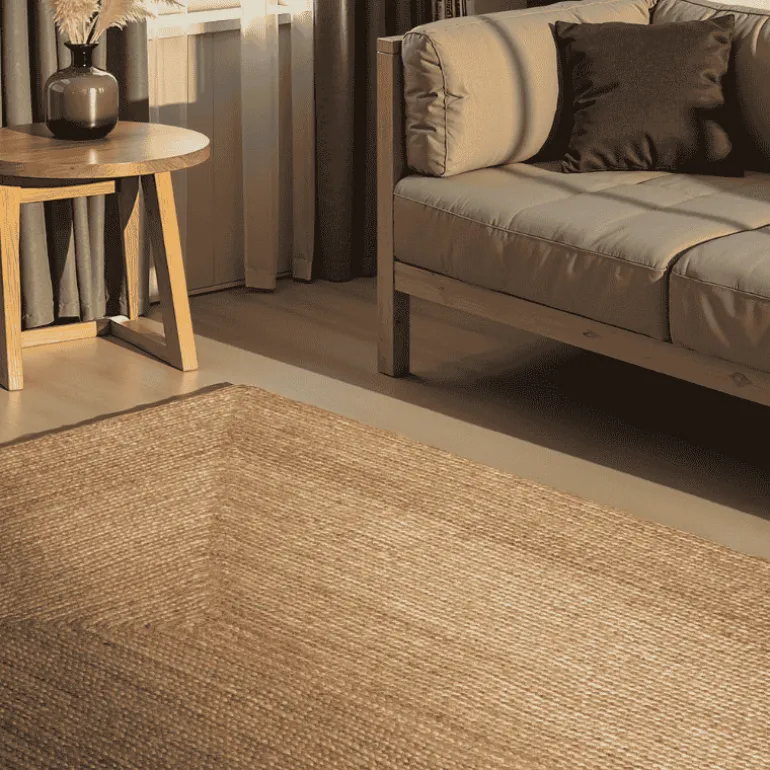 Handgeweven Jute Vloerkleed Juno - Bruin