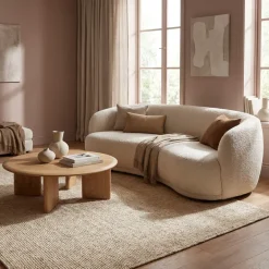Handgeweven Jute Vloerkleed - Crème