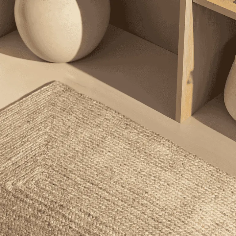 Handgeweven Jute Vloerkleed Juno - Crème