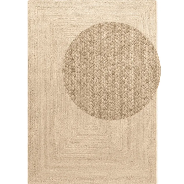 Handgeweven Jute Vloerkleed Juno - Crème