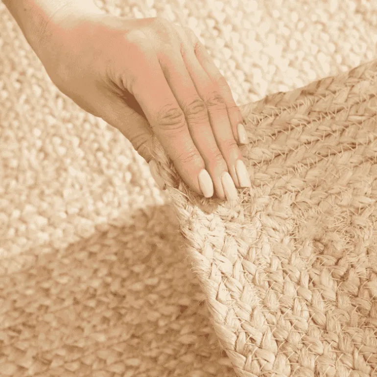 Handgeweven Jute Vloerkleed Juno - Crème