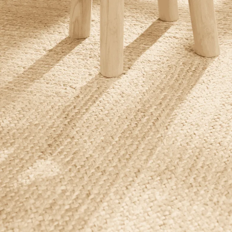 Handgeweven Jute Vloerkleed Juno - Crème