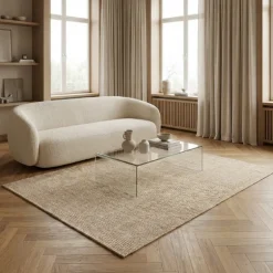 Handgeweven Jute Vloerkleed Rosalie - Creme