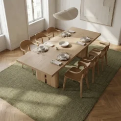 Handgeweven Jute Vloerkleed - Groen