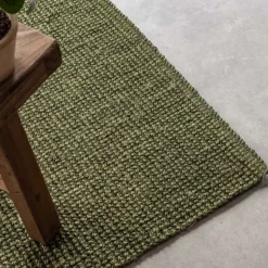 Handgeweven Jute Vloerkleed - Groen