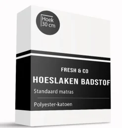 Hoeslaken - Badstof - Wit