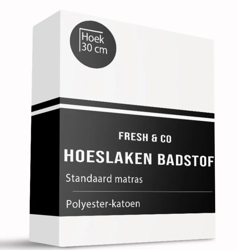 Hoeslaken - Badstof - Wit