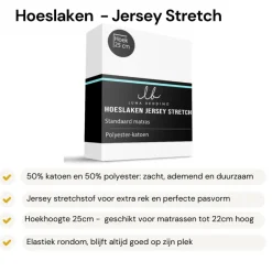 Hoeslaken - Jersey Stretch - Grijs
