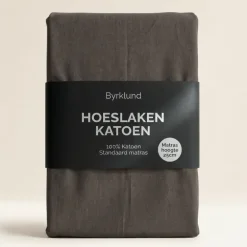 Hoeslaken Katoen - Antraciet