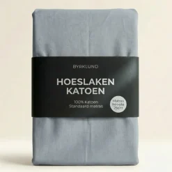 Hoeslaken Katoen - Blauw