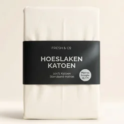 Hoeslaken - Katoen - Crème