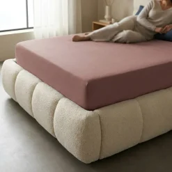 Hoeslaken - Katoen Dubbel Jersey - Terra